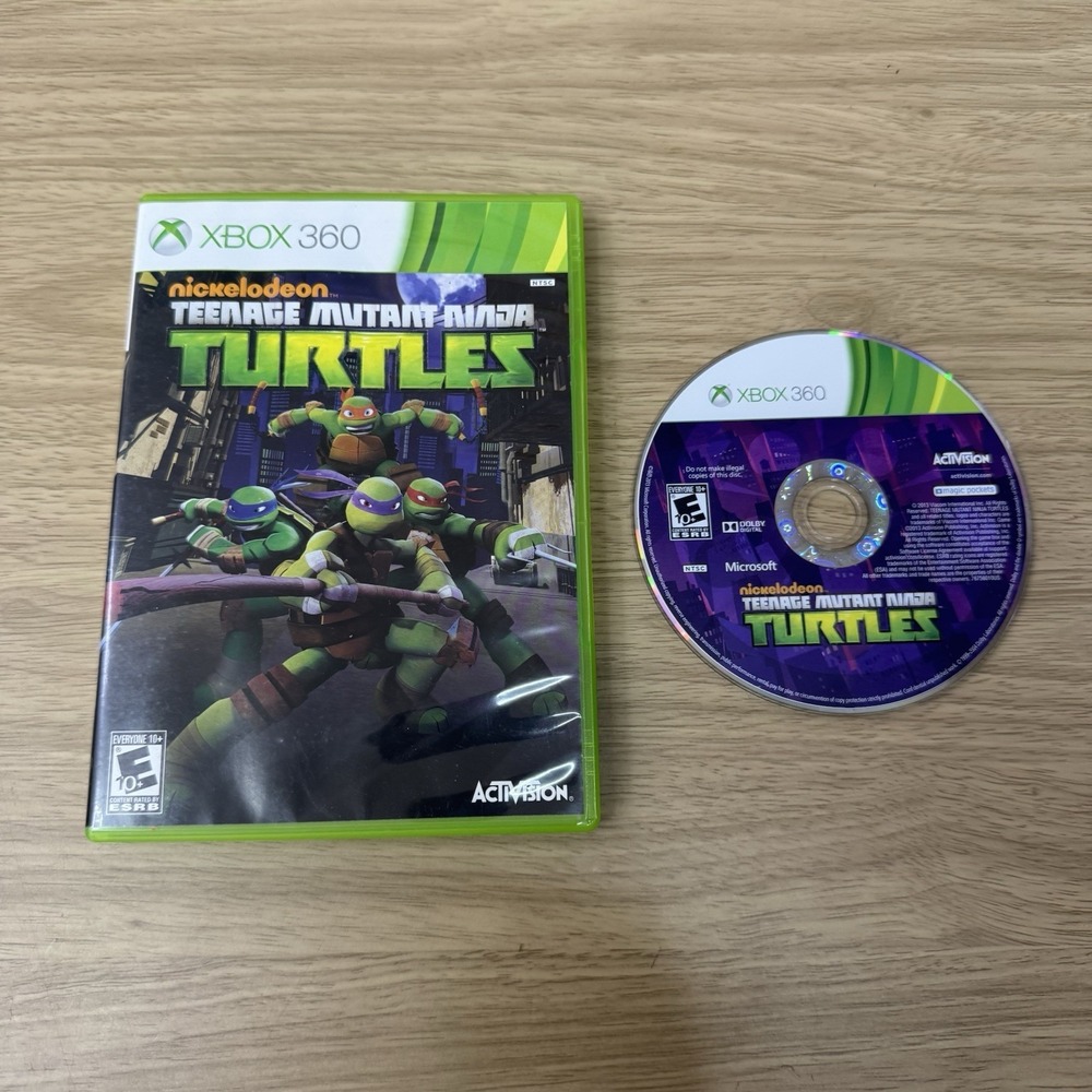 Teenage Mutant Ninja Turtles Xbox 360 Missing Manual Tested Working Nickelodeon
